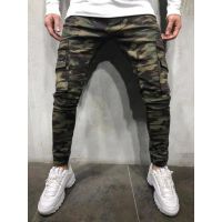 【CW】Mens Fashion Trend Camouflage Jeans Youth Personality Slim Trend Jeans Trousers Spring and Autumn Cargo 2022 New Mens Pants