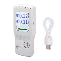 Handheld Nuclear Radiation Detector LCD Realtime Monitoring USB Charging Ionizing Radiation Meter 2500mAh white