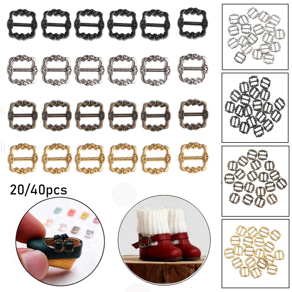 Toys 7mm Belt Buttons Doll Bags Accessories Tri-glide Buckle Diy Dolls Buckles 