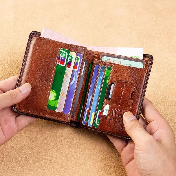 layor-wallet-ที่มีคุณภาพสูงหนังแท้ผู้ชายกระเป๋าสตางค์ร่มบริษัทเข้าสู่ระบบพิมพ์สั้นผู้ถือบัตรกระเป๋าแบรนด์หรูชายกระเป๋าสตางค์