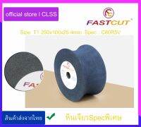 หินเจียรสีเทา - ดำ  fastcut  Type : T1  Size : 200x100x25.4 Spec : C80R5V Grinding Wheels