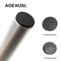 AGEKUSL หลอดที่นั่งจักรยาน Seatpost กันชนท้ายปลั๊กยูเนียนแจ็คจับคู่31.8หรือ33.9มิลลิเมตร Seatpost สำหรับ Brompton Pikes วินเทอร์ออนพับได้