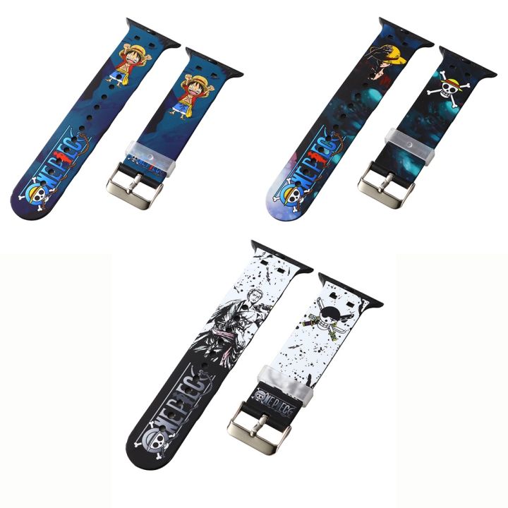 Mua Anime Watch Band Compatible with Apple Watch Bands 38mm 40mm 41mm 42mm  44mm 45mm, Cartoon Cute Soft Silicone Replacement Sport Strap Compatible  for iWatch Series SE 7 6 5 4 3