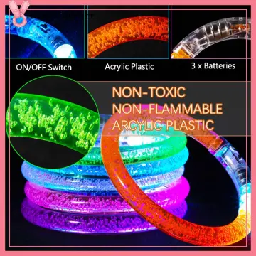 10PCS Glow Sticks Bracelets Flash Colorful LED Party Luminous Bracelet for  Halloween Christmas Wedding Birthday Party Supplies
