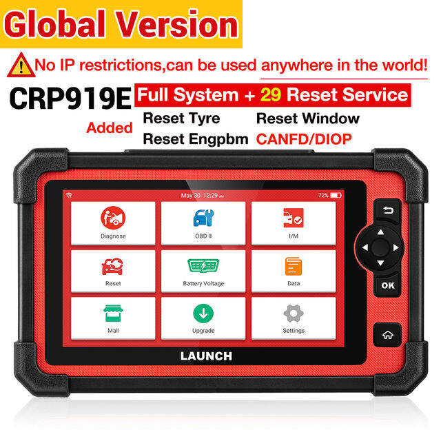LAUNCH CRP919E ALL-IN-ONE Android 7.0 ScanPad All System Diagnostics+29 ...