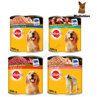 Pedigree เพดดิกรี  อาหารสุนัขชนิดเปียก แบบกระป๋อง (700กรัม) 1 กระป๋อง 4รสชาติ