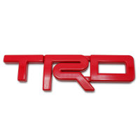 โลโก้ "TRD" size M สูง 6เซน สีแดง Original โตโยต้า TOYOTA Hilux Revo, Rocco  ปี 2014-2018 ใส่ได้ 2-4ประตู มีบริการเก็บเงินปลายทาง