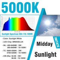 380-840nm แสงแดดแบบเต็มสเปกตรัม Led Cob Chip Grow 1W 3W 5W 10W 20W 30W 50W 100W W สำหรับปลูกผักในร่มและตู้ปลา