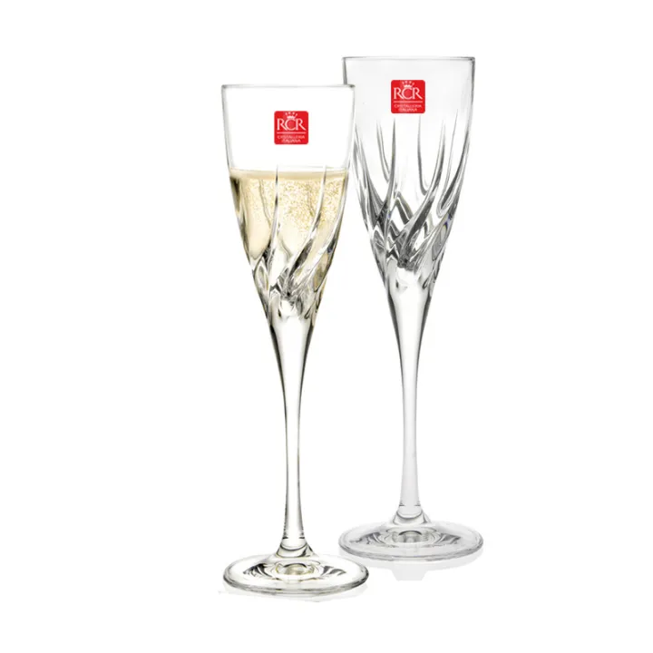 Italy Imported RCR Colored Poems Crystal Glass Champagne Glass Dessert