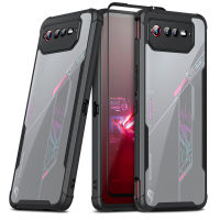 เคส ZSHOW สำหรับ ROG Phone 7 Cover Slim Thin Soft TPU Clear PC Back Air Trigger Compatible Camera Protection Shockproof