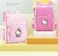 Sanrio กระเป๋าเป้สะพายหลังสำหรับเด็ก,กระเป๋าเป้การป้องกันกระดูกสันหลังน้ำหนักเบากระเป๋านักเรียนความจุสูงน่ารักเด็กผู้หญิง