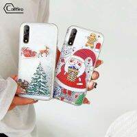 เคสใส่โทรศัพท์ไฟสำหรับ Vivo S1 IQOO NEO 1907รูปกวางน่ารักซานตาคลอสรูปแบบต้นคริสต์มาส