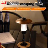 LIZHOUMIL ไฟฉายอเนกประสงค์แบบชาร์จไฟได้ Usb Type-C ตะเกียงตั้งแคมป์ Led แบบพกพากลางแจ้งไฟฉุกเฉิน