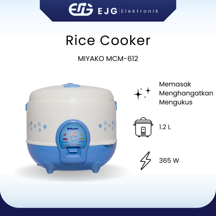 MIYAKO MCM612 Rice Cooker 3 In 1 (1.2 Liter) Lazada Indonesia