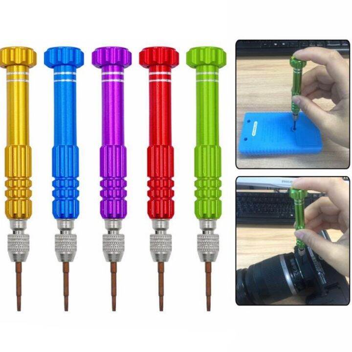 MagicMeta 5 in 1 Aluminum Alloy Screwdriver Repair Open Tools Kit
