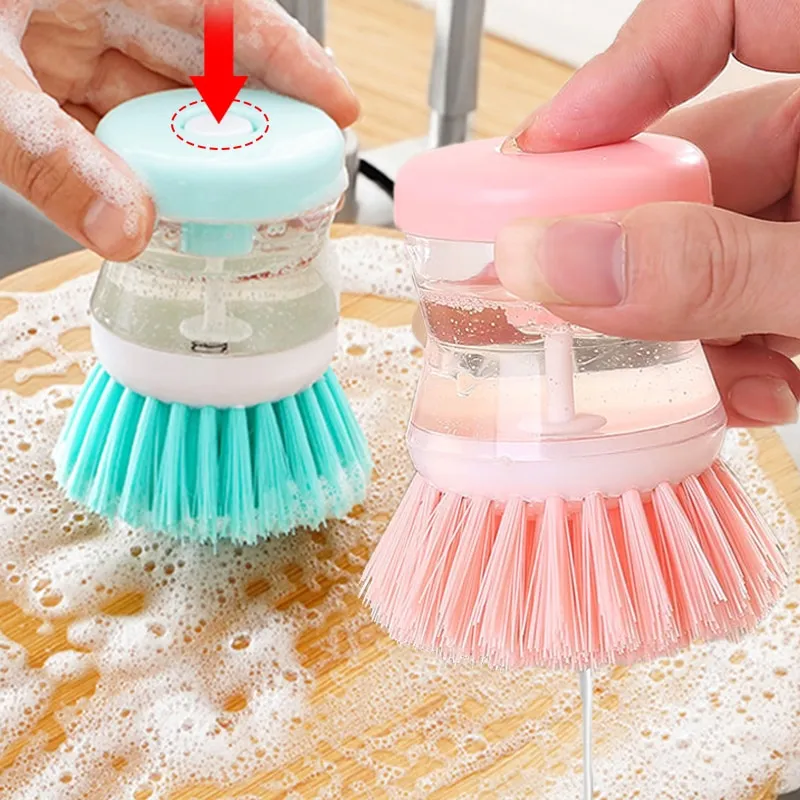 Kitchen Wash Pot Dish Brush Clean Utensil with Washing Up Liquid