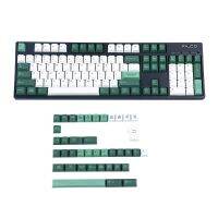 （Miss qis keycap）คีย์บอร์ดย้อมจากพฤกษศาสตร์ลาย PBT แบบหนาเชอร์รี่ฝรั่งเศสเยอรมันอิตาลีสเปนสหราชอาณาจักรตัวครอบปุ่มคีย์บอร์ด ISO สำหรับคีย์บอร์ด TKL GK61 96 GMMK MX