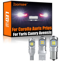 Zoomsee 2Pcs White Reverse LED For Toyota Corolla E12 Auris E150 Prius Yaris Camry Avensis Avalon Canbus Exterior Backup Light