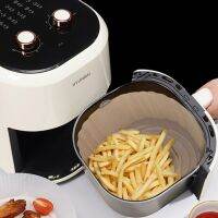 แผ่นรองตะกร้าใส่ไก่ซิลิโคนทอด HDTRJ ง่ายต่อการทำความสะอาดถาดหม้อทอด Air Fryer ปิ้งย่างอุปกรณ์เสริมในครัวแผ่นรองกระทะถาดอบขนม