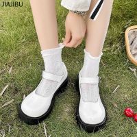 COD Size 34-43 Retro Round Toe Classic Mary Jane Shoes High Quality Plus Size Womens Shoes 42 Korean Fashion Black High-heeled Small Leather Shoes Japanese JK Uniform Shoes All-match Patent Leather Lolita Shoes Non-slip Platform Shoes Work Commuter Shoes