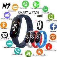 「Dark blue watch」 M7Watch MenPedometer WomenDisplayRate Monitor LivingKidsWatch สำหรับ IOS Android