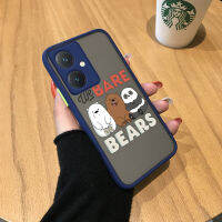 Orico เคสโทรศัพท์ลายการ์ตูนน่ารักสำหรับ Vivo Y27,เคสมือถือลายหมีแพนด้า LCE Ber รูปสัตว์น่ารักสามตัวเปลือยขอบนิ่มมีน้ำค้างแข็งโปร่งใสเคสแข็งเด็กหญิงเด็กชายเคสป้องกันกล้องคลุมทั้งหมดกันกระแทก