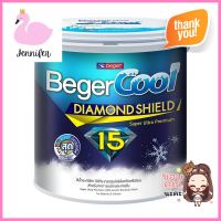 สีน้ำทาภายนอก BEGERCOOL DIAMONDSHIELD 15 #SW-8800 สี SUPER WHITE เนียน 1 แกลลอน (3.8 ลิตร)WATER-BASED EXTERIOR PAINT BEGERCOOL DIAMONDSHIELD 15 #SW-8800 SUPER WHITE SHEEN 1GAL **ด่วน สินค้าเหลือไม่เยอะ**