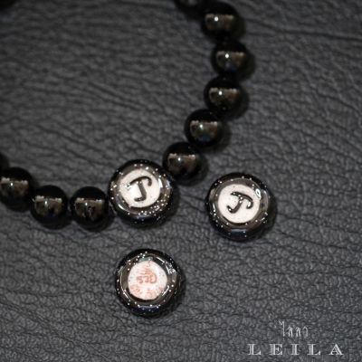Leila Amulets หัวนะโม รุ่น รวยพันล้าน Baby Leila Collection สีดำ (พร้อมกำไลหินฟรีตามรูป)