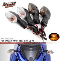 รถจักรยานยนต์เลี้ยวสัญญาณไฟสำหรับยามาฮ่า YZF R1 R3 R6 S R15 V2 V3 R25 MT 03 07 09 10 15 25 125 Trtrsuit Fo Acer N ไฟแสดงสถานะ MT07