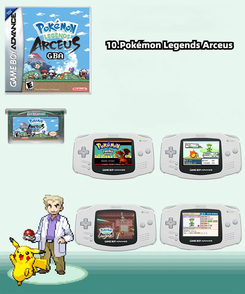 Pokémon Nostalgia GBA Game Cards, Eevee, Esmeralda, Pedra, Dragão, Duplas,  FireRed Legends, Sem Caixa, Versão Enlish, Presentes Brinquedos, Novo -  AliExpress