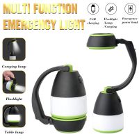 Outdoor Hiking Camping Lights 3 In1 Multi-function LED Camping Lights Tent Lamp Rechargeable Emergency Flashlight Table Lamp