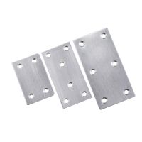 ✠❈ 4Pcs Stainless Steel Corner Code Connector Board Plane Connection Code Flat Plate Table Chair Flat Angle Code Word Fixed Piece