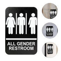 DWDYMALL Uni Braille Hersroom Sign Sign Self Ahhesive Bathroom Sign สำหรับห้องน้ำห้องน้ำในห้องน้ำ