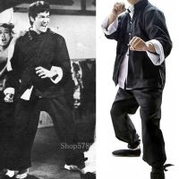 ชุดกังฟูชุดจีนโบราณสำหรับผู้ชายวูซูไทชิชุด Bruce Lee ชุด Hanfu เสื้อ3ชิ้นชุดจีนเสื้อผ้าผู้หญิง