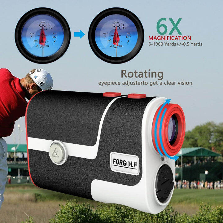 forgolf-golf-rangefinder-6x-magnification-range-finder-precision-pro-golf-nx7-pro-slope-laser-rangefinder-precise-distance-5-1000-y-super-long-distance-laser-rangefinder-for-golf-x6-new