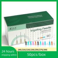 Blunt Needle Needle Tips Fine Micro Cannula 21G/22G/23G/25G/27G/30G Plain Ends Notched Endo Needle Tip Syringe 50Pcs Tools