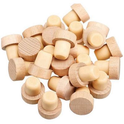 50Pc Wine Bottle Cork T Shaped Cork Plugs T Shaped Design Easy to Use for Wine Cork Wine Stopper Reusable Wine Corks Wooden and Rubber Wine Stopper