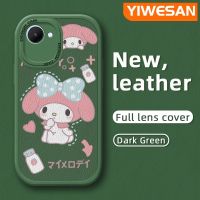 YIWESAN เคสสำหรับ Realme C30 C30s Narzo เคส50i นายกการ์ตูนน่ารักเมโลดี้ดีไซน์ใหม่แฟชั่นซิลิโคนนิ่มหนังลายเคสมือถือกันกระแทกเคสฝาครอบเลนส์แบบเต็มเคสป้องกันกล้อง