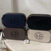 2023 new Tory Burch Miller Series Four Colors Mini Lychee Print Leather Zipper One Shoulder Bag Crossbody Bag