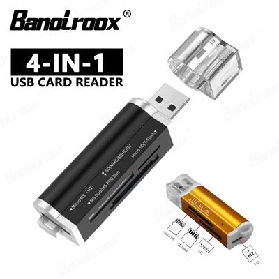 【CC】 Colorful 4 IN 1 Memory Card Reader Stick PRO DUO T-Flash All one USB