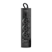 Vox NOVA SERIES ปลั๊กไฟ รุ่น NV-133U(Type-c) : 1 สวิตช์ 3 ช่องเสียบ 2 ยูเอสบี 1 Type-c (3 เมตร/ 5 เมตร)