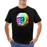 Astronaut Cat (Digital Rainbow Version) T-Shirt Heavyweight T Shirts Funny T Shirts Mens Graphic T-Shirts Pack