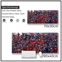 All Iron Man Customised Mouse Pad Gaming Table Mat Stitched Edge Rubber Extended Mousepad Large Stitched Edge Deskpad Computer Desk Mouse Pad