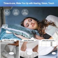 LED Vibration Alarm Clock Multifunctional Dual USB Charging Mute Bedside Luminous Automatically Adjust Brightness