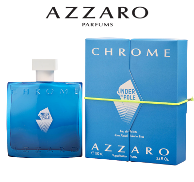 Azzaro Chrome Under The Pole Edt For Men 100 ml. ( กล่องขายไม่ซีล   )