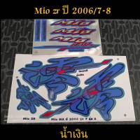 สติ๊กเกอร์ MIO ตัวเก่า สีน้ำเงิน ปี 2006 รุ่น 7- 8