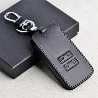 Leather Car Key Case For Renault Koleos Kadjar Scenic Megane Sandero Keyless Remote Fob Shell Protector Cover Auto Accessories