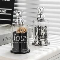 INS Simple Cotton Swab Storage Box Living Room Toothpick Holder Container Toothpick Dispenser Kitchen Storage Gadgets