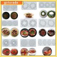 GOTORADE ใบไม้ น้ำตาล ของหวาน Bakeware แม่พิมพ์ซิลิโคน เครื่องมือตกแต่งเค้ก เสื่อ Fondant แม่พิมพ์ลูกไม้เค้ก