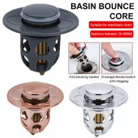 ❦ Bounce Basin Filter Brass Core Wash Basin Water Filter Anti-blocking Deodorant Basin Universal Drainer Bathroom Tools